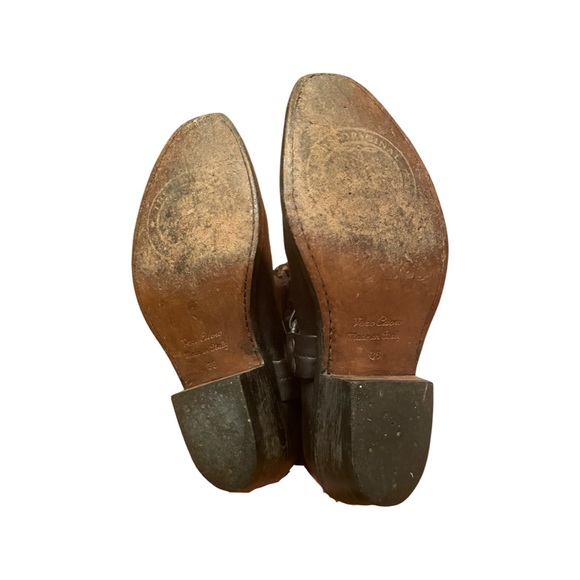 Golden Goose Deluxe Brand Leather Boots with silver Studded Butterfly Vero Cuoio - Picture 12 of 15